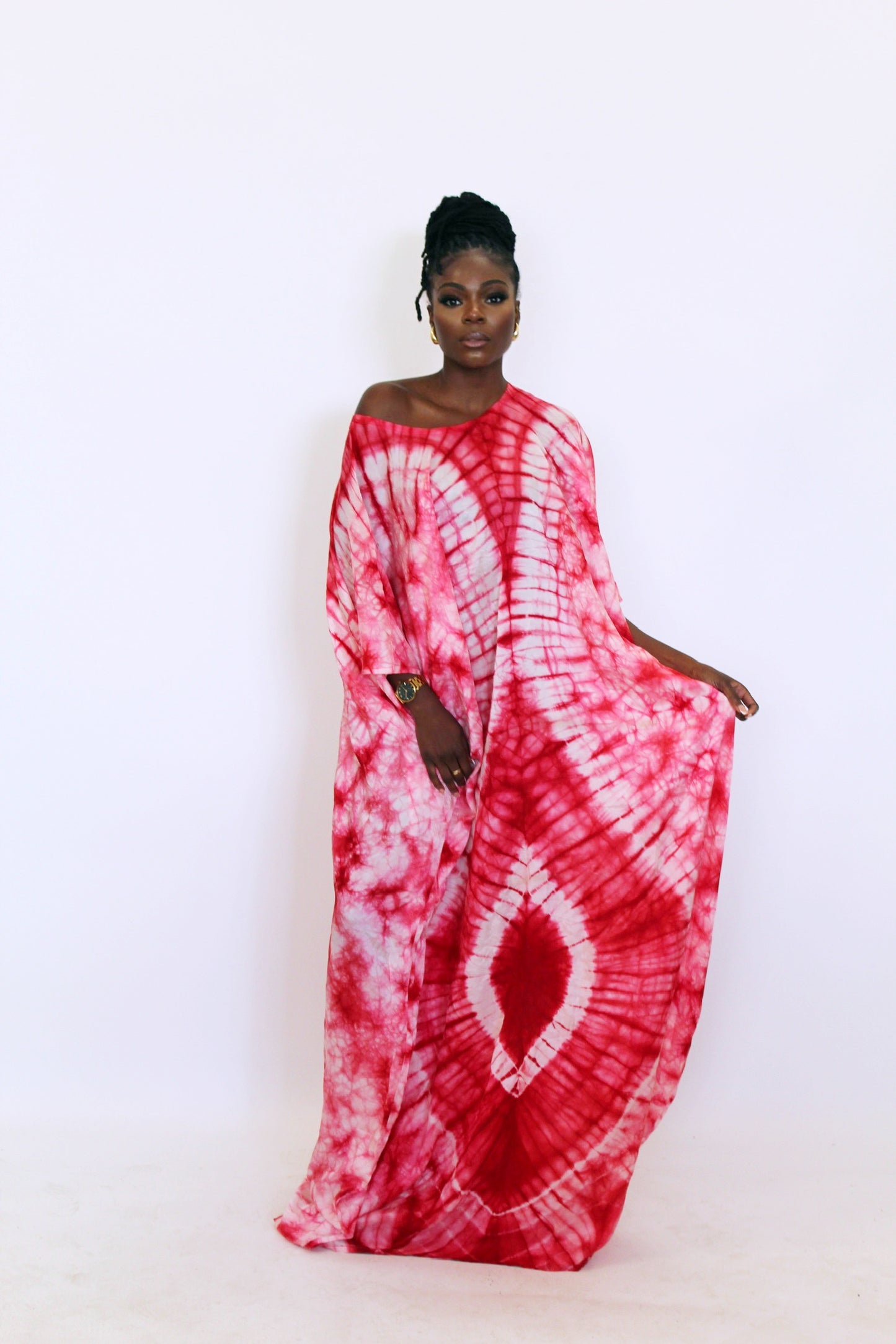 Calla - Pink Off The Shoulder Kaftan