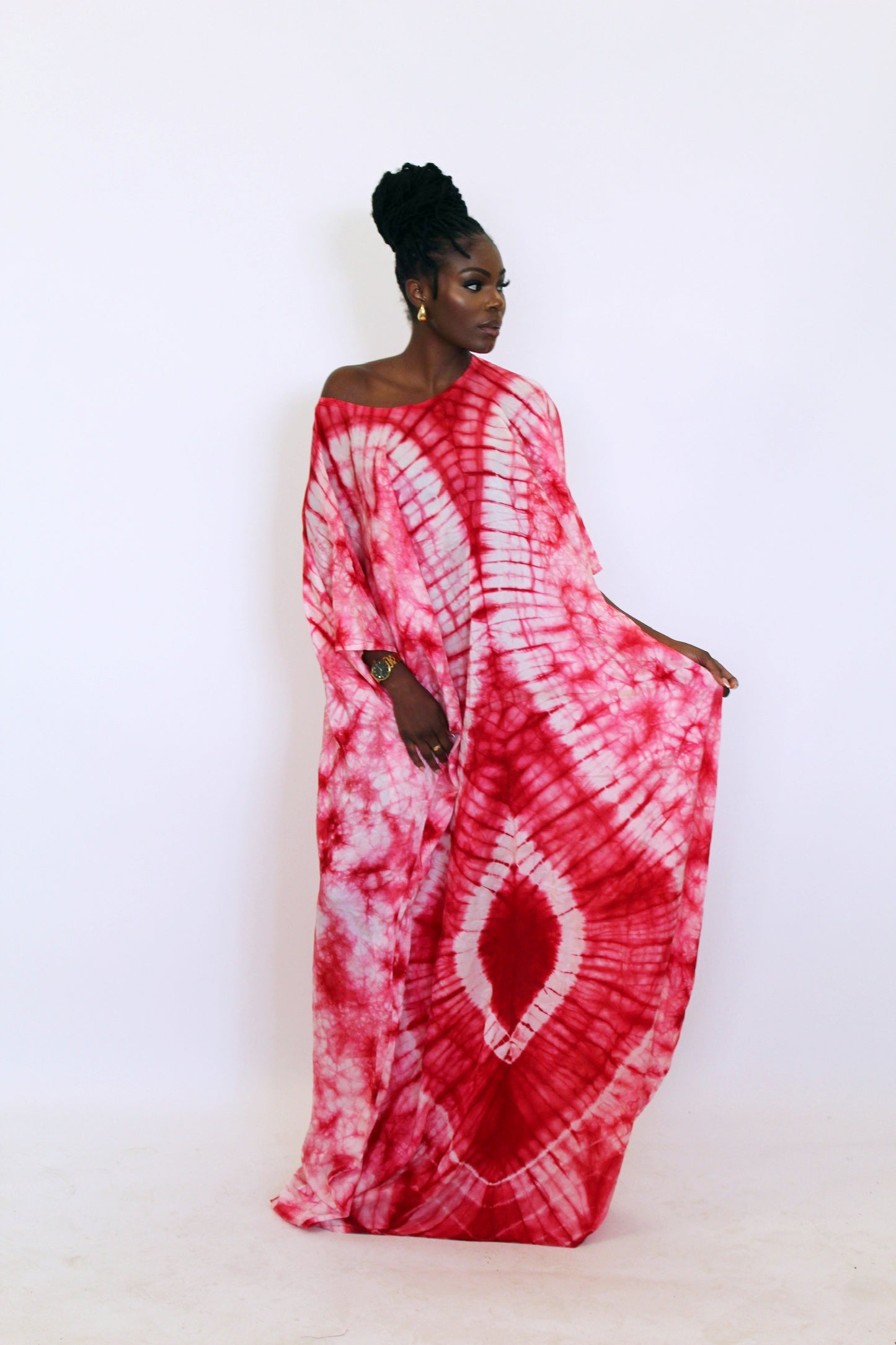 Calla - Pink Off The Shoulder Kaftan